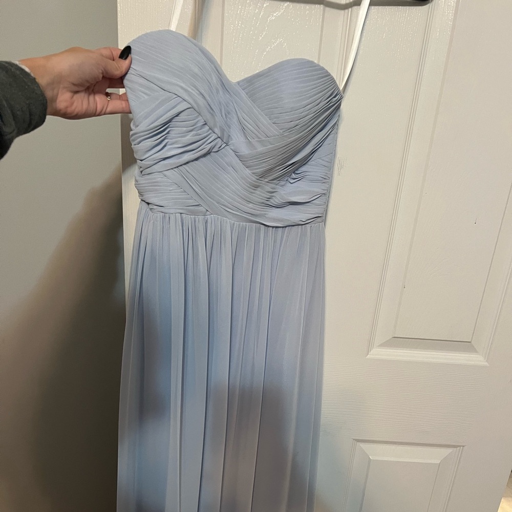 Light blue bridesmaid revelry dress